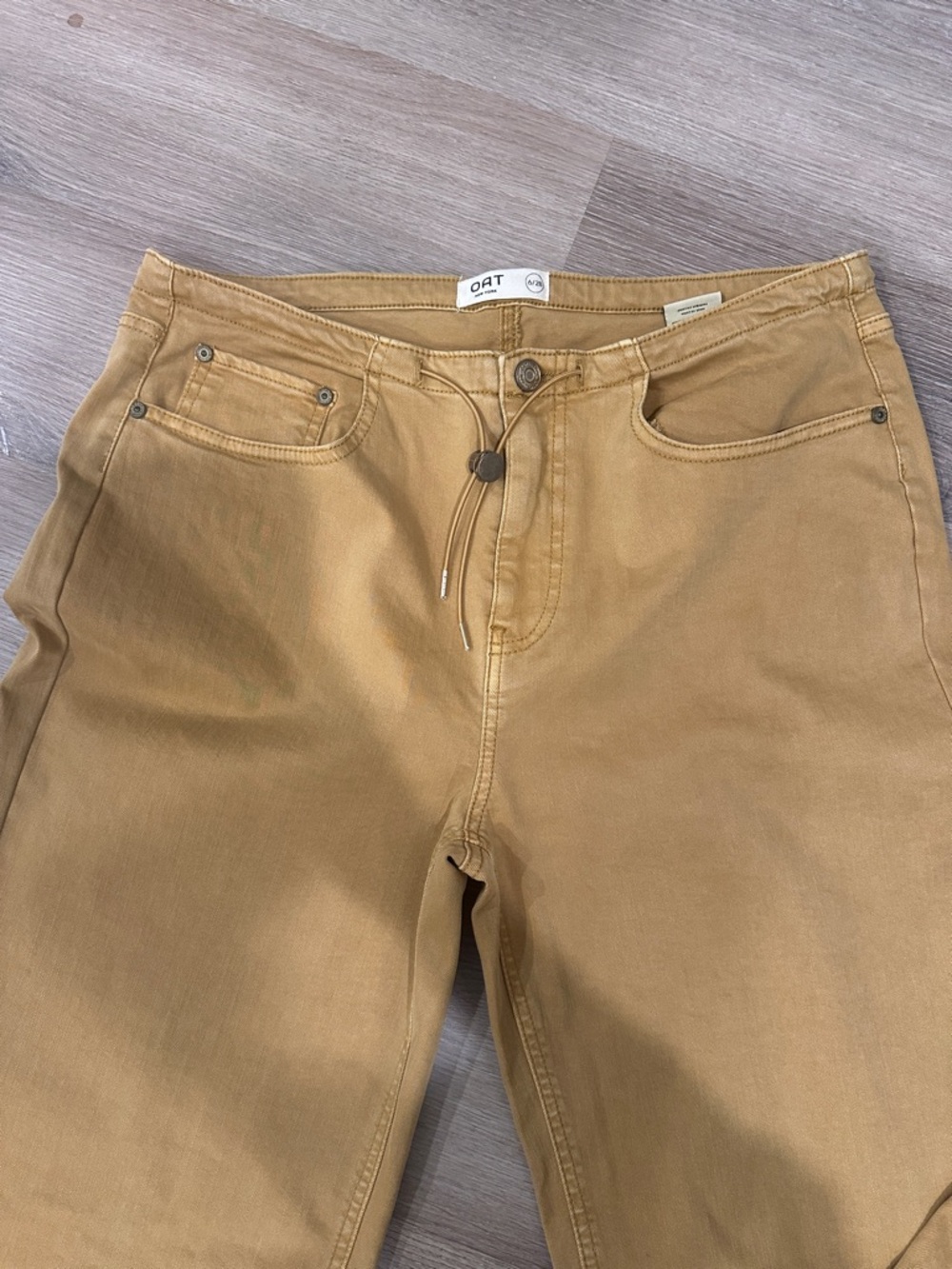 Low Waist Wide-Leg String Denim - Picture 4 of 6
